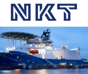 In the water is a large cable ship from NKT, which uses the CPQ solution