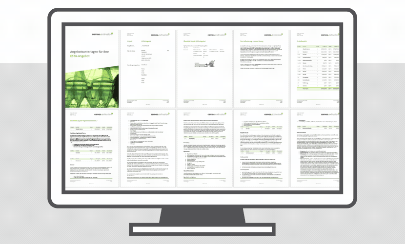 Monitor zeigt in der CPQ-Lösung eine Angebotserstellung