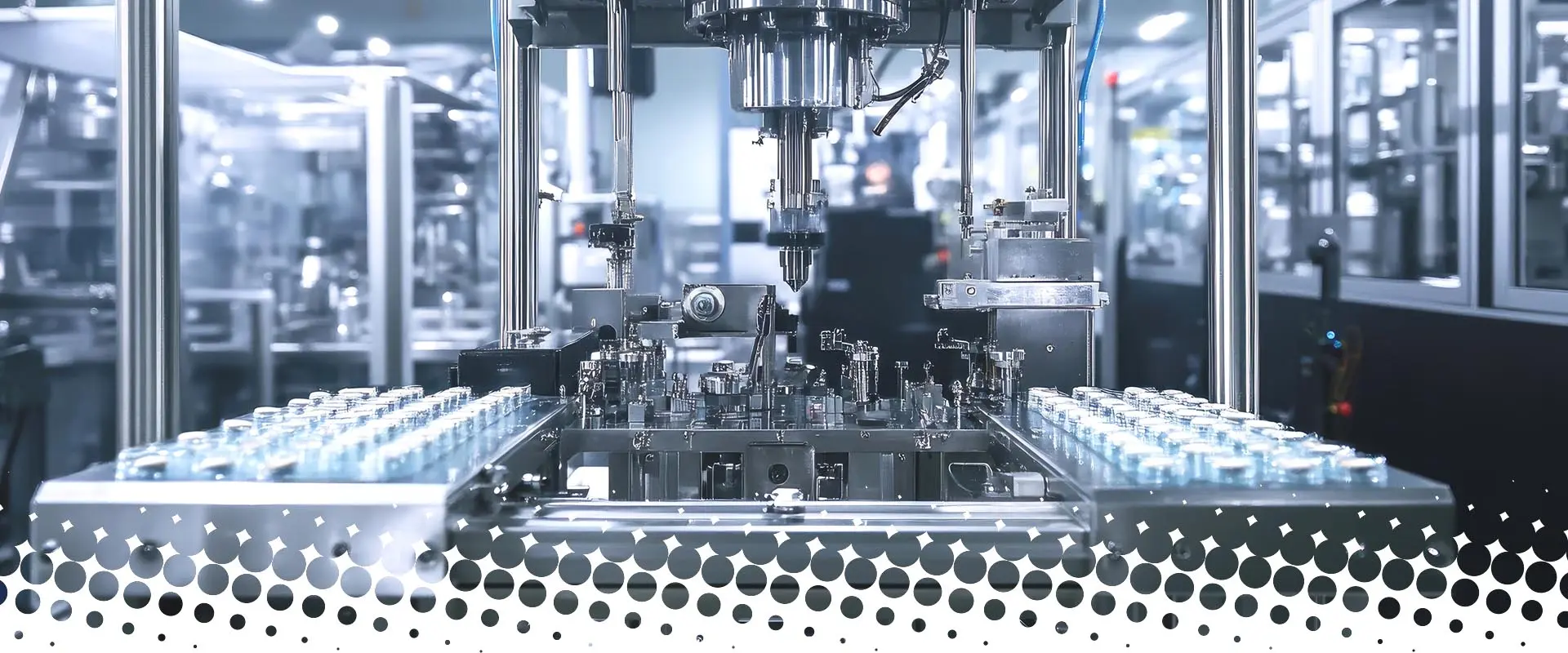 Hochgeschwindigkeits-Blisterverpackungsmaschine versiegelt Tabletten in Schutzverpackungen.